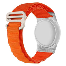 Load image into Gallery viewer, xDfind Silver Buckle Loop Nylon Band Style Anti-lost Tracker Protective Cover, For AirTag 2nd Gen / AirTag 1st Gen