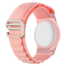 Load image into Gallery viewer, xDfind Silver Buckle Loop Nylon Band Style Anti-lost Tracker Protective Cover, For AirTag 2nd Gen / AirTag 1st Gen