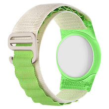 Load image into Gallery viewer, xDfind Silver Buckle Loop Nylon Band Style Anti-lost Tracker Protective Cover, For AirTag 2nd Gen / AirTag 1st Gen