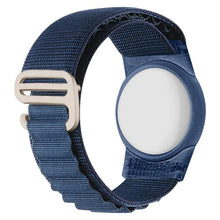 Load image into Gallery viewer, xDfind Silver Buckle Loop Nylon Band Style Anti-lost Tracker Protective Cover, For AirTag 2nd Gen / AirTag 1st Gen