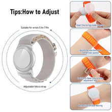 Load image into Gallery viewer, xDfind Silver Buckle Loop Nylon Band Style Anti-lost Tracker Protective Cover, For AirTag 2nd Gen / AirTag 1st Gen