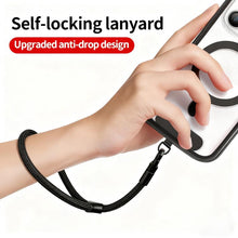 Load image into Gallery viewer, Racket Shape 7mm Polyester Rope with Gasket Adjustable Phone Wrist Lanyard