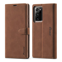 Load image into Gallery viewer, Forwenw F1 Series Matte Strong Magnetism Horizontal Flip Leather Case with Holder &amp; Card Slots &amp; Wallet &amp; Photo Frame, For Samsung Galaxy A21s, For Samsung Galaxy Note 9, For Samsung Galaxy Note 10, For Samsung Galaxy Note 10+, For Samsung Galaxy Note2...