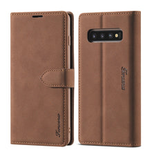 Load image into Gallery viewer, Forwenw F1 Series Matte Strong Magnetism Horizontal Flip Leather Case with Holder &amp; Card Slots &amp; Wallet &amp; Photo Frame, For Samsung Galaxy A21s, For Samsung Galaxy Note 9, For Samsung Galaxy Note 10, For Samsung Galaxy Note 10+, For Samsung Galaxy Note2...