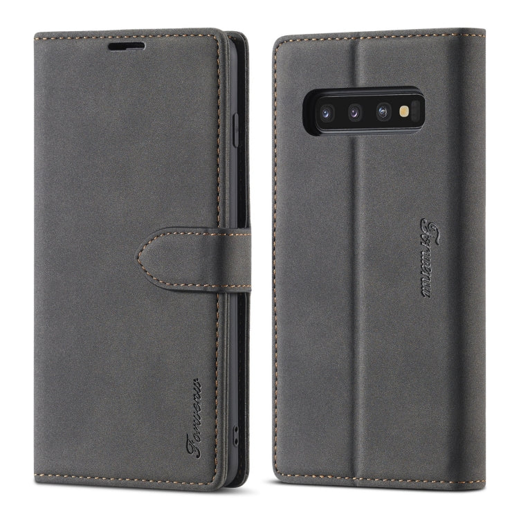 Forwenw F1 Series Matte Strong Magnetism Horizontal Flip Leather Case with Holder & Card Slots & Wallet & Photo Frame, For Samsung Galaxy A21s, For Samsung Galaxy Note 9, For Samsung Galaxy Note 10, For Samsung Galaxy Note 10+, For Samsung Galaxy Note2...