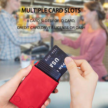 Load image into Gallery viewer, BFK29 Prismatic Embossed MagSafe Magnetic Leather Card Bag