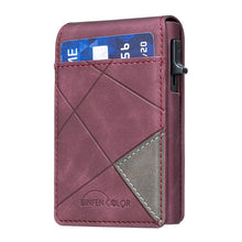 Load image into Gallery viewer, BFK29 Prismatic Embossed MagSafe Magnetic Leather Card Bag