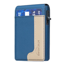 Load image into Gallery viewer, BFK28 Colorblock MagSafe Magnetic Leather Card Bag