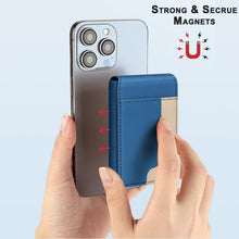 Load image into Gallery viewer, BFK28 Colorblock MagSafe Magnetic Leather Card Bag