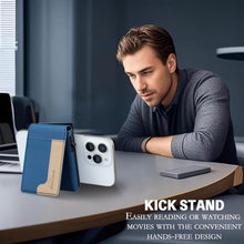 Load image into Gallery viewer, BFK28 Colorblock MagSafe Magnetic Leather Card Bag