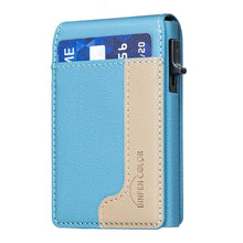 Load image into Gallery viewer, BFK28 Colorblock MagSafe Magnetic Leather Card Bag