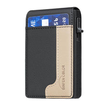 Load image into Gallery viewer, BFK28 Colorblock MagSafe Magnetic Leather Card Bag