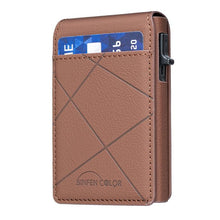 Load image into Gallery viewer, BFK32 Embossed Prismatic MagSafe Magnetic Leather Card Bag