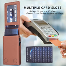 Load image into Gallery viewer, BFK32 Embossed Prismatic MagSafe Magnetic Leather Card Bag