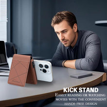 Load image into Gallery viewer, BFK32 Embossed Prismatic MagSafe Magnetic Leather Card Bag