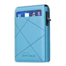 Load image into Gallery viewer, BFK32 Embossed Prismatic MagSafe Magnetic Leather Card Bag