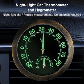 High-precision Pointer-type Luminous Car Thermometer Hygrometer, Thermometer Hygrometer