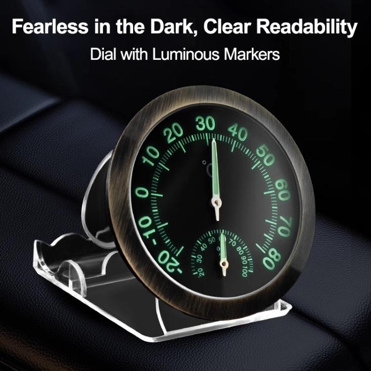High-precision Pointer-type Luminous Car Thermometer Hygrometer, Thermometer Hygrometer