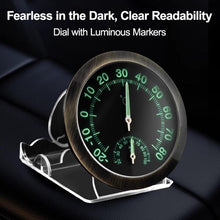 Load image into Gallery viewer, High-precision Pointer-type Luminous Car Thermometer Hygrometer, Thermometer Hygrometer