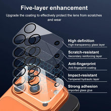 Load image into Gallery viewer, XDcase Silkscreen Integrated Tempered Glass Back Camera Film, For iPhone 17 Pro Max, For iPhone 17 Pro, For iPhone 17, For iPhone Air, For iPhone 16 Pro / 16 Pro Max, For iPhone 16 / 16 Plus, For iPhone 15 Pro / 15 Pro Max, For iPhone 15 / 15 Plus     ...