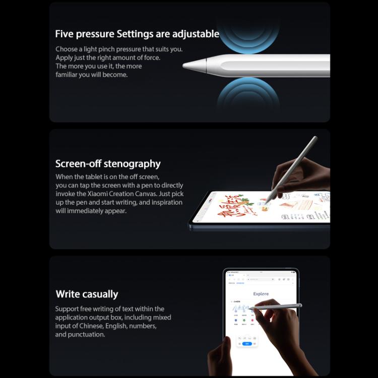 Original Xiaomi Focus Pro Stylus Pen For Xiaomi Mi Pad 8 / 8 Pro Tablet Magnetic 16384 Level Sense Draw Writing Smart Pen