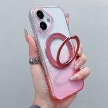 Load image into Gallery viewer, Transparent Gradient 360 Degree Rotation Holder MagSafe Phone Case, For iPhone 18 Pro / 17 Pro, For iPhone 18 Pro Max / 17 Pro Max, For iPhone 17, For iPhone Air, For iPhone 16 Pro Max, For iPhone 16 Pro, For iPhone 16 Plus, For iPhone 16