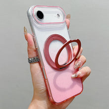 Load image into Gallery viewer, Transparent Gradient 360 Degree Rotation Holder MagSafe Phone Case, For iPhone 18 Pro / 17 Pro, For iPhone 18 Pro Max / 17 Pro Max, For iPhone 17, For iPhone Air, For iPhone 16 Pro Max, For iPhone 16 Pro, For iPhone 16 Plus, For iPhone 16