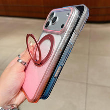 Load image into Gallery viewer, Transparent Gradient 360 Degree Rotation Holder MagSafe Phone Case, For iPhone 17 Pro Max, For iPhone 17 Pro, For iPhone 17, For iPhone Air, For iPhone 16 Pro Max, For iPhone 16 Pro, For iPhone 16 Plus, For iPhone 16