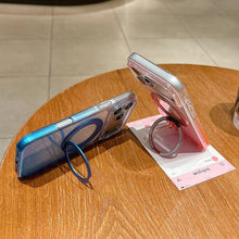 Load image into Gallery viewer, Transparent Gradient 360 Degree Rotation Holder MagSafe Phone Case, For iPhone 17 Pro Max, For iPhone 17 Pro, For iPhone 17, For iPhone Air, For iPhone 16 Pro Max, For iPhone 16 Pro, For iPhone 16 Plus, For iPhone 16