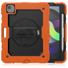 Load image into Gallery viewer, Shockproof Colorful Silicone + PC Protective Case with Holder &amp; Shoulder Strap &amp; Hand Strap &amp; Pen Slot, For iPad Air 2022 / 2020 10.9
