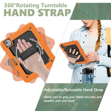 Load image into Gallery viewer, Shockproof Colorful Silicone + PC Protective Case with Holder &amp; Shoulder Strap &amp; Hand Strap &amp; Pen Slot, For iPad Air 2022 / 2020 10.9, For Samsung Galaxy Tab A7 (2020) T500/T505