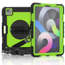 Load image into Gallery viewer, Shockproof Colorful Silicone + PC Protective Case with Holder &amp; Shoulder Strap &amp; Hand Strap &amp; Pen Slot, For iPad Air 2022 / 2020 10.9