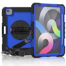 Load image into Gallery viewer, Shockproof Colorful Silicone + PC Protective Case with Holder &amp; Shoulder Strap &amp; Hand Strap &amp; Pen Slot, For iPad Air 2022 / 2020 10.9