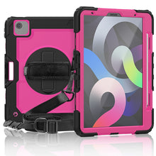 Load image into Gallery viewer, Shockproof Colorful Silicone + PC Protective Case with Holder &amp; Shoulder Strap &amp; Hand Strap &amp; Pen Slot, For iPad Air 2022 / 2020 10.9
