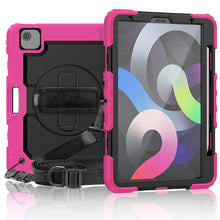 Load image into Gallery viewer, Shockproof Colorful Silicone + PC Protective Case with Holder &amp; Shoulder Strap &amp; Hand Strap &amp; Pen Slot, For iPad Air 2022 / 2020 10.9