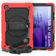 Load image into Gallery viewer, Shockproof Colorful Silicone + PC Protective Case with Holder &amp; Shoulder Strap &amp; Hand Strap &amp; Pen Slot, For iPad Air 2022 / 2020 10.9, For Samsung Galaxy Tab A7 (2020) T500/T505