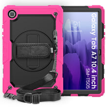 Load image into Gallery viewer, Shockproof Colorful Silicone + PC Protective Case with Holder &amp; Shoulder Strap &amp; Hand Strap &amp; Pen Slot, For iPad Air 2022 / 2020 10.9, For Samsung Galaxy Tab A7 (2020) T500/T505