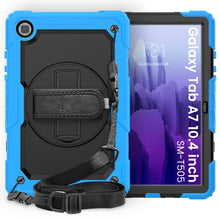 Load image into Gallery viewer, Shockproof Colorful Silicone + PC Protective Case with Holder &amp; Shoulder Strap &amp; Hand Strap &amp; Pen Slot, For iPad Air 2022 / 2020 10.9, For Samsung Galaxy Tab A7 (2020) T500/T505