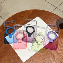 Load image into Gallery viewer, Transparent Gradient Metal Ring Holder MagSafe Phone Case, For iPhone 17 Pro Max, For iPhone 17 Pro, For iPhone 17, For iPhone Air, For iPhone 16 Pro Max, For iPhone 16 Pro, For iPhone 16 Plus, For iPhone 16