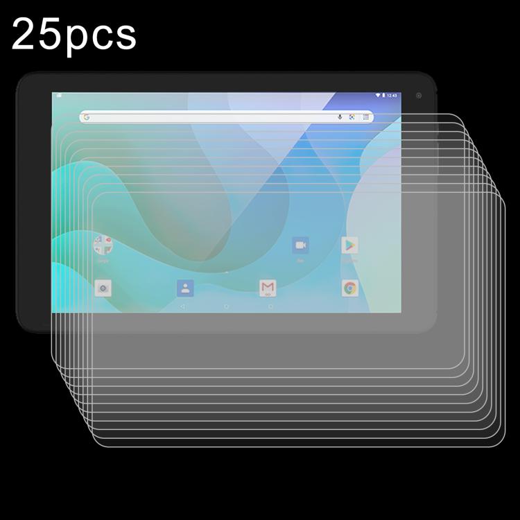 25pcs 9H 0.3mm Explosion-proof Tempered Glass Film, For TPZ T10b Tablet 10.1 inch