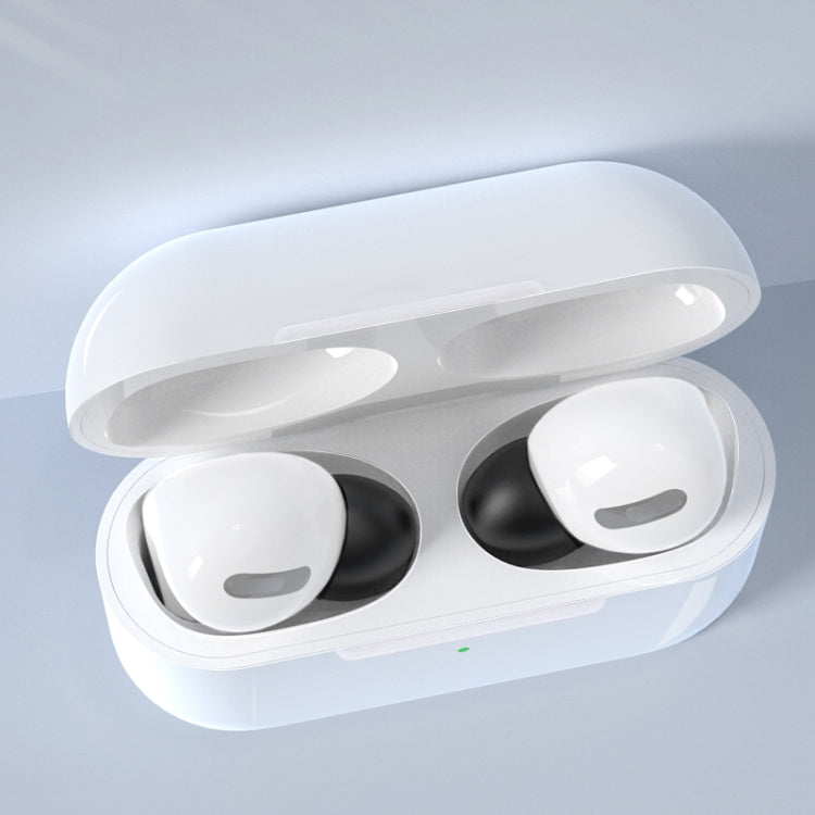 6 Pairs Wireless Earphone Replaceable Silicone Ear Cap Earplugs for AirPods Pro, with Storage Box, Silicone White