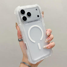 Load image into Gallery viewer, Transparent Matte TPU Hybrid PC 3-in-1 MagSafe Phone Case, For iPhone 18 Pro / 17 Pro, For iPhone 18 Pro Max / 17 Pro Max, For iPhone 17, For iPhone Air, For iPhone 16 Pro Max, For iPhone 16 Pro, For iPhone 16 Plus, For iPhone 16
