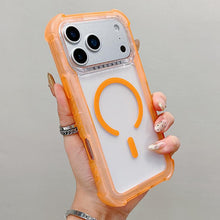 Load image into Gallery viewer, Transparent Matte TPU Hybrid PC 3-in-1 MagSafe Phone Case, For iPhone 18 Pro / 17 Pro, For iPhone 18 Pro Max / 17 Pro Max, For iPhone 17, For iPhone Air, For iPhone 16 Pro Max, For iPhone 16 Pro, For iPhone 16 Plus, For iPhone 16