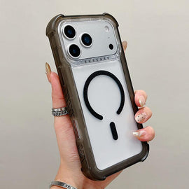 Transparent Matte TPU Hybrid PC 3-in-1 MagSafe Phone Case, For iPhone 18 Pro / 17 Pro, For iPhone 18 Pro Max / 17 Pro Max, For iPhone 17, For iPhone Air, For iPhone 16 Pro Max, For iPhone 16 Pro, For iPhone 16 Plus, For iPhone 16