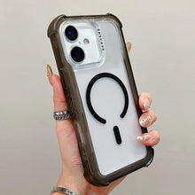 Load image into Gallery viewer, Transparent Matte TPU Hybrid PC 3-in-1 MagSafe Phone Case, For iPhone 18 Pro / 17 Pro, For iPhone 18 Pro Max / 17 Pro Max, For iPhone 17, For iPhone Air, For iPhone 16 Pro Max, For iPhone 16 Pro, For iPhone 16 Plus, For iPhone 16