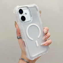 Load image into Gallery viewer, Transparent Matte TPU Hybrid PC 3-in-1 MagSafe Phone Case, For iPhone 18 Pro / 17 Pro, For iPhone 18 Pro Max / 17 Pro Max, For iPhone 17, For iPhone Air, For iPhone 16 Pro Max, For iPhone 16 Pro, For iPhone 16 Plus, For iPhone 16