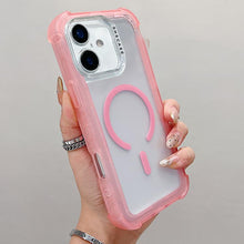 Load image into Gallery viewer, Transparent Matte TPU Hybrid PC 3-in-1 MagSafe Phone Case, For iPhone 18 Pro / 17 Pro, For iPhone 18 Pro Max / 17 Pro Max, For iPhone 17, For iPhone Air, For iPhone 16 Pro Max, For iPhone 16 Pro, For iPhone 16 Plus, For iPhone 16