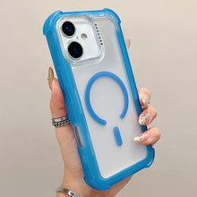 Load image into Gallery viewer, Transparent Matte TPU Hybrid PC 3-in-1 MagSafe Phone Case, For iPhone 18 Pro / 17 Pro, For iPhone 18 Pro Max / 17 Pro Max, For iPhone 17, For iPhone Air, For iPhone 16 Pro Max, For iPhone 16 Pro, For iPhone 16 Plus, For iPhone 16