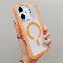 Load image into Gallery viewer, Transparent Matte TPU Hybrid PC 3-in-1 MagSafe Phone Case, For iPhone 18 Pro / 17 Pro, For iPhone 18 Pro Max / 17 Pro Max, For iPhone 17, For iPhone Air, For iPhone 16 Pro Max, For iPhone 16 Pro, For iPhone 16 Plus, For iPhone 16