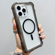 Load image into Gallery viewer, Transparent Matte TPU Hybrid PC 3-in-1 MagSafe Phone Case, For iPhone 17 Pro Max, For iPhone 17 Pro, For iPhone 17, For iPhone Air, For iPhone 16 Pro Max, For iPhone 16 Pro, For iPhone 16 Plus, For iPhone 16